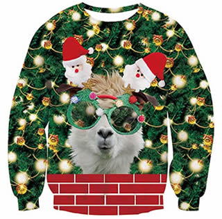 Ugly Christmas Sweater - Alpaka loves X-Mas Trash