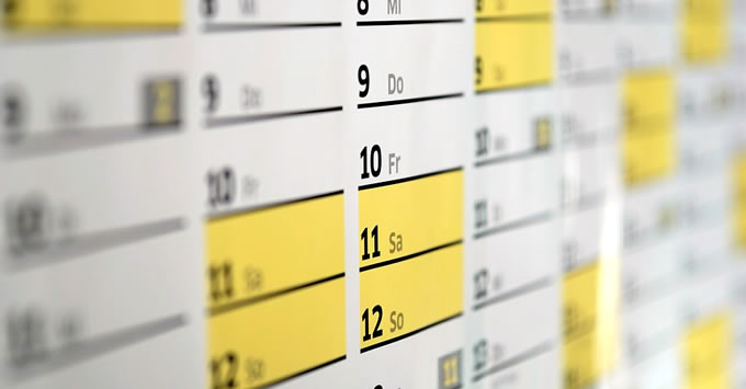 Schaltjahr mit Zusatztag - Kalender mit 29. Februar